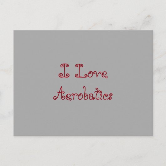 I Love Aerobatics Briefkaart (Voorkant)