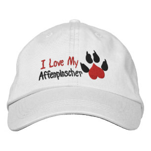 I Love Affenpinscher Dog Paw Print Pet