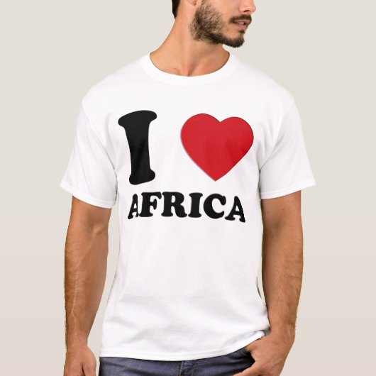 I LOVE AFRICA 3D T-SHIRT (Voorkant)
