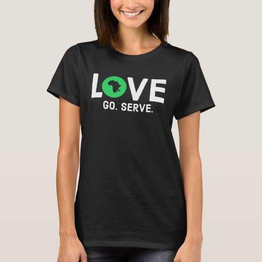 I Love Africa Africa Map T-shirt (Voorkant)