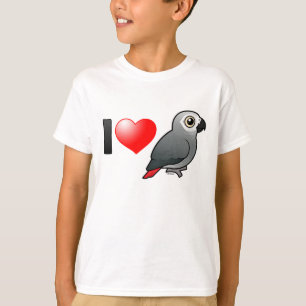 I Love Africa Grays T-shirt