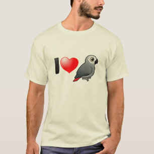 I Love Africa Grays T-shirt