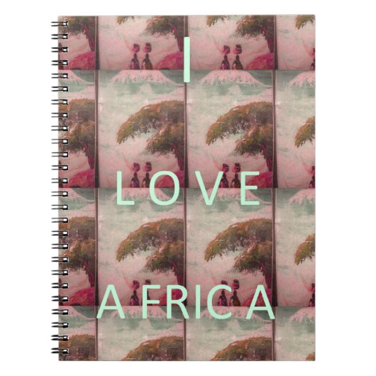 I Love Africa Hakuna Matata Kilimanjaro Mountain A Notitieboek (Voorkant)