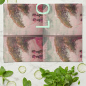 I Love Africa Kilimanjaro Mountain Theedoek (Gevouwen)