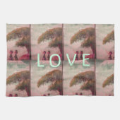 I Love Africa Kilimanjaro Mountain Theedoek (Horizontaal)