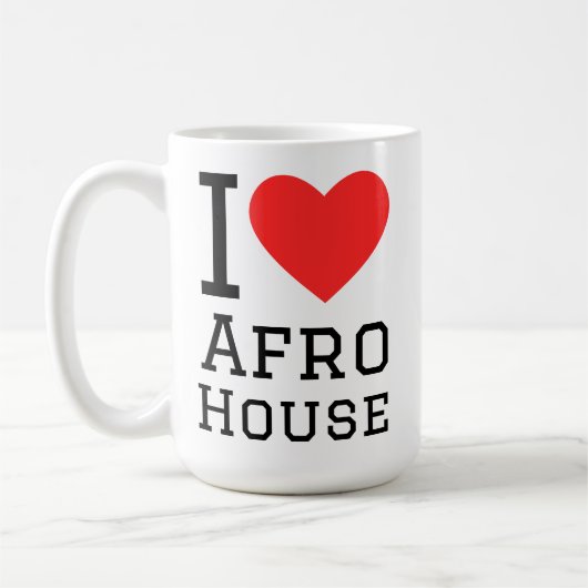 I love Afro house Koffiemok (Links)