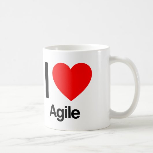 i love agile koffiemok (Rechts)
