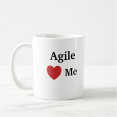 I Love Agile Project Manager Quote PMO Team Gift Koffiemok (Links)