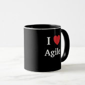 I Love Agile Quote Mok Project Manager Cadeauidee (Voorkant rechts)