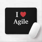 I Love Agile Quote Mok Project Manager Cadeauidee Muismat (Met muis)