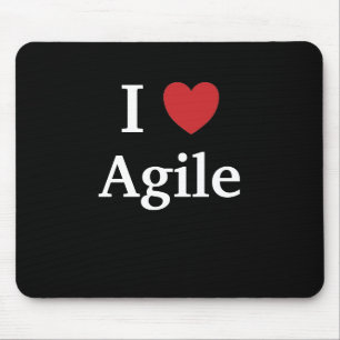 I Love Agile Quote Mok Project Manager Cadeauidee Muismat