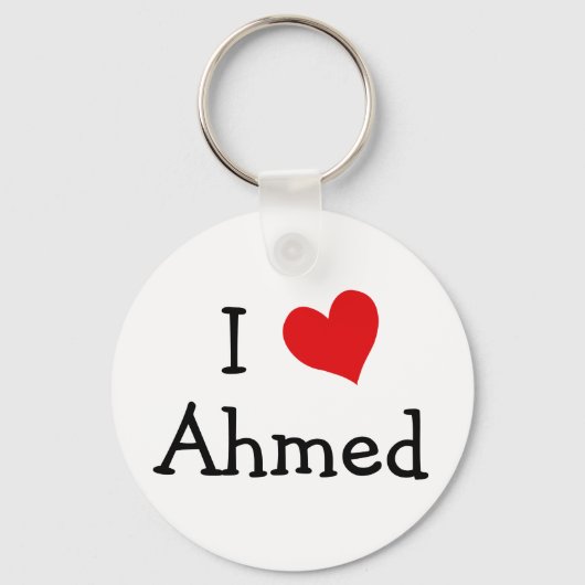 I Love Ahmed Sleutelhanger (Voorkant)