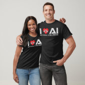 I Love AI Artificial Intelligence Tech Science Pro T-shirt (Unisex)
