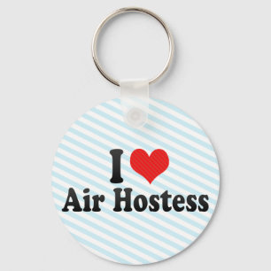 I Love Air Hostess Sleutelhanger