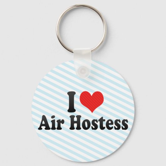 I Love Air Hostess Sleutelhanger (Voorkant)