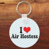 I Love Air Hostess Sleutelhanger (Voorkant)