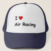 I Love Air Racing Trucker Pet (Voorkant)