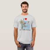 I Love Air Traffic Control Cartoon Shirt (Voorkant volledig)