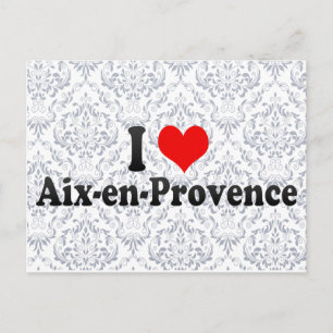 I Love Aix-en-Provence, France Briefkaart