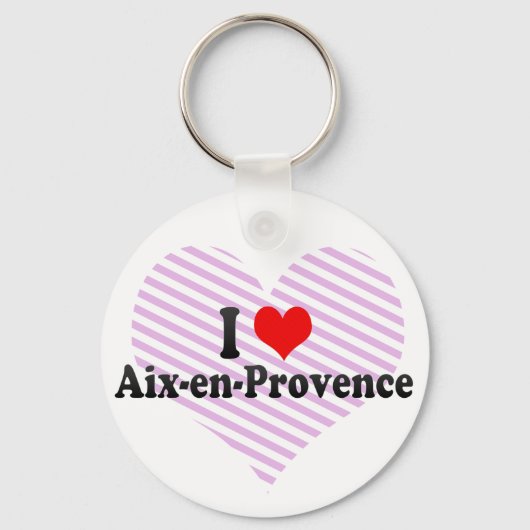 I Love Aix-en-Provence, France Sleutelhanger (Voorkant)