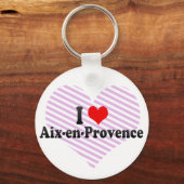 I Love Aix-en-Provence, France Sleutelhanger (Voorkant)