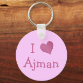 I Love Ajman Sleutelhanger (Voorkant)
