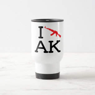 I Love AK - AK47 - Travel Mug Reisbeker