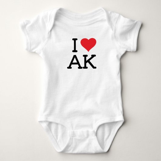 I Love AK - Heart - Onsie Romper (Voorkant)