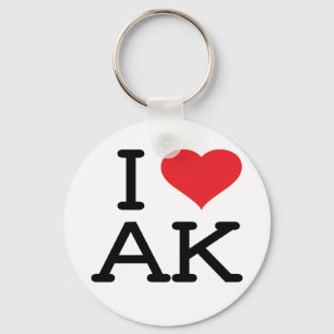 I Love AK - Heart - Sleutelhanger