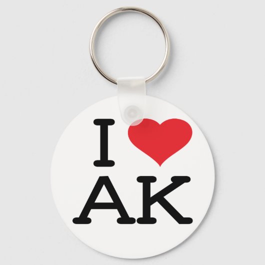 I Love AK - Heart - Sleutelhanger (Voorkant)