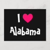 I Love Alabama Briefkaart (Voorkant)