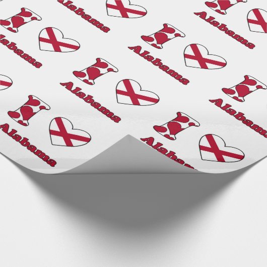 I love Alabama Cadeaupapier (Hoek)