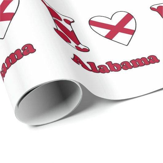 I love Alabama Cadeaupapier (Rol Hoek)