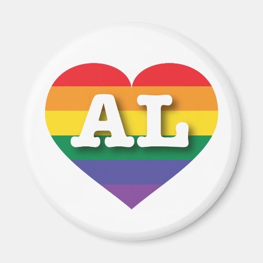 I love Alabama - Gay Pride Magneet (Voorkant)