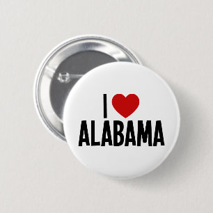 I Love Alabama • I Heart Alabama ronde knop Button 5,7 Cm