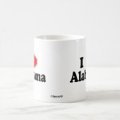 I Love Alabama Magische Mok (Center)