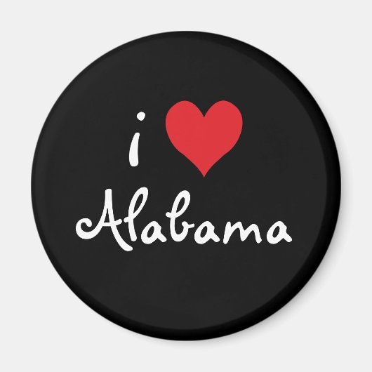 I Love Alabama Magneet (Voorkant)