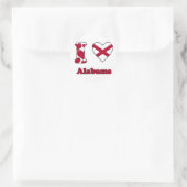I love Alabama Ronde Sticker (Tas)