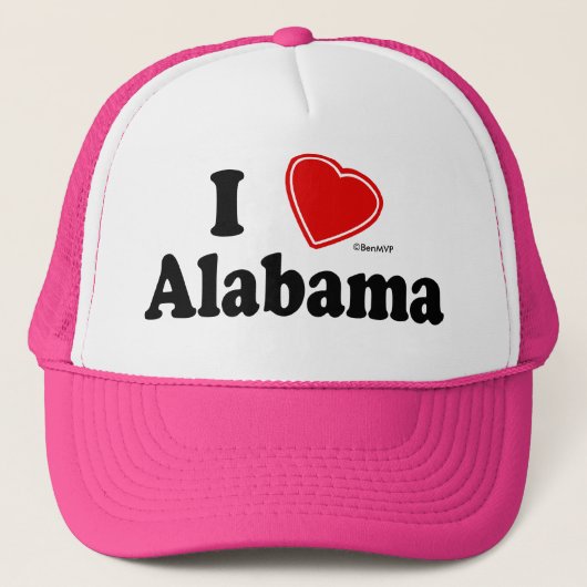 I Love Alabama Trucker Pet (Voorkant)