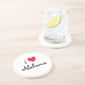 I Love Alabama Zandsteen Onderzetter (Zijkant)