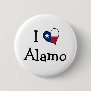 I Love Alamo Ronde Button 5,7 Cm