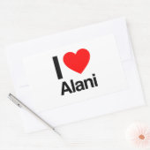 i love alani rechthoekige sticker (Envelop)