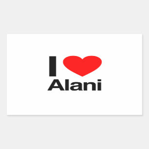 i love alani rechthoekige sticker