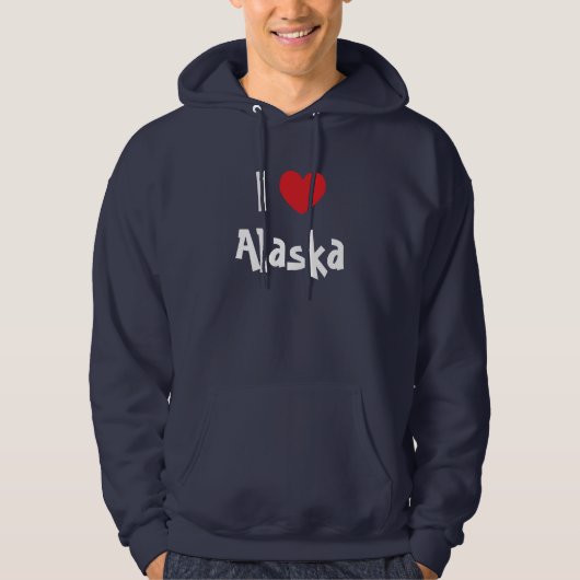 I Love Alaska Hoodie (Voorkant)