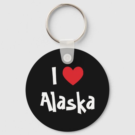 I Love Alaska Sleutelhanger (Voorkant)