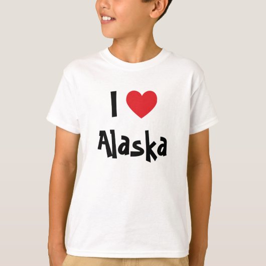 I Love Alaska T-shirt (Voorkant)