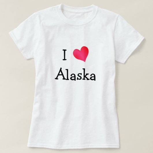 I Love Alaska T-shirt (Design voorkant)