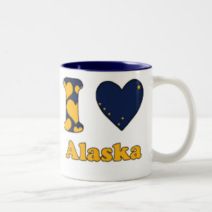 I love Alaska Tweekleurige Koffiemok
