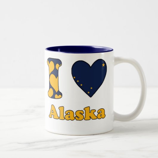 I love Alaska Tweekleurige Koffiemok (Rechts)