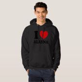 I Love Alayna Hoodie (Voorkant volledig)